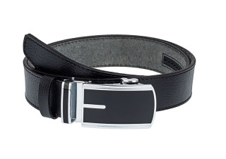 Black belt with automatic buckle AUBL3504