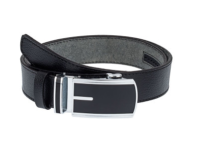 Black belt with automatic buckle AUBL3504