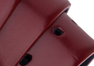 Ruby red leather belt RUNP34LX