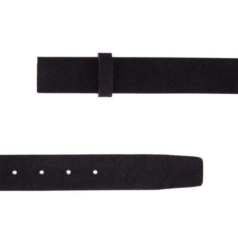 Black Suede Belt Strap Classic STPL34BLSU